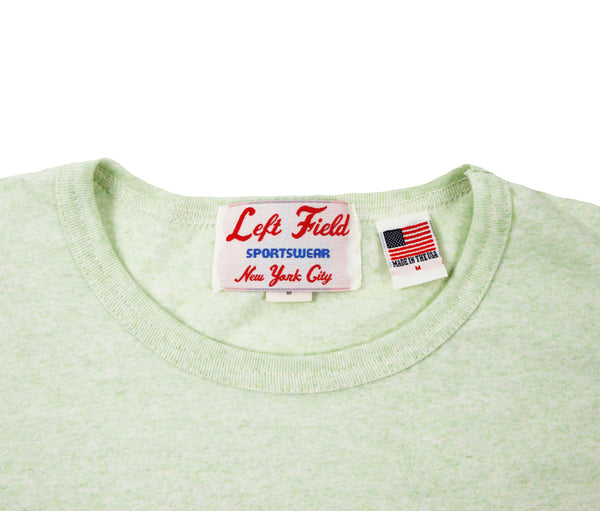 Grass stain heather cotton tee