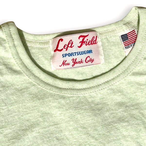 Grass stain heather cotton tee