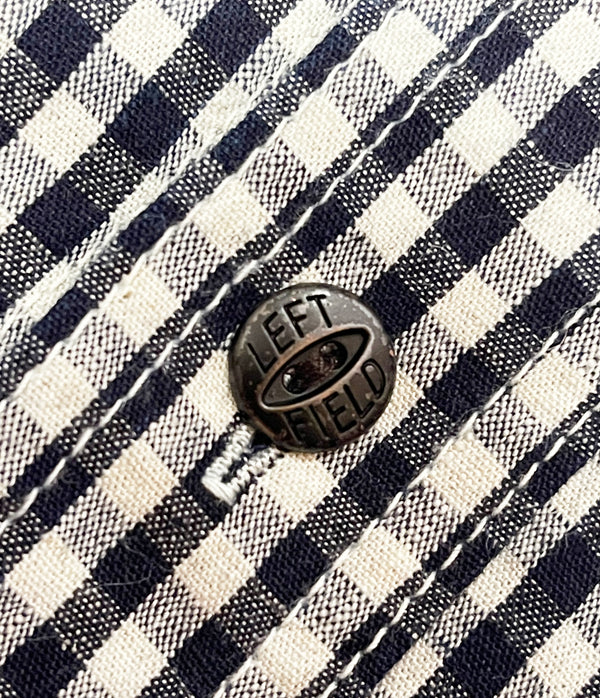 Nihon Menpu linen/cotton selvedge Indigo gingham Dust Bowl Workshirt