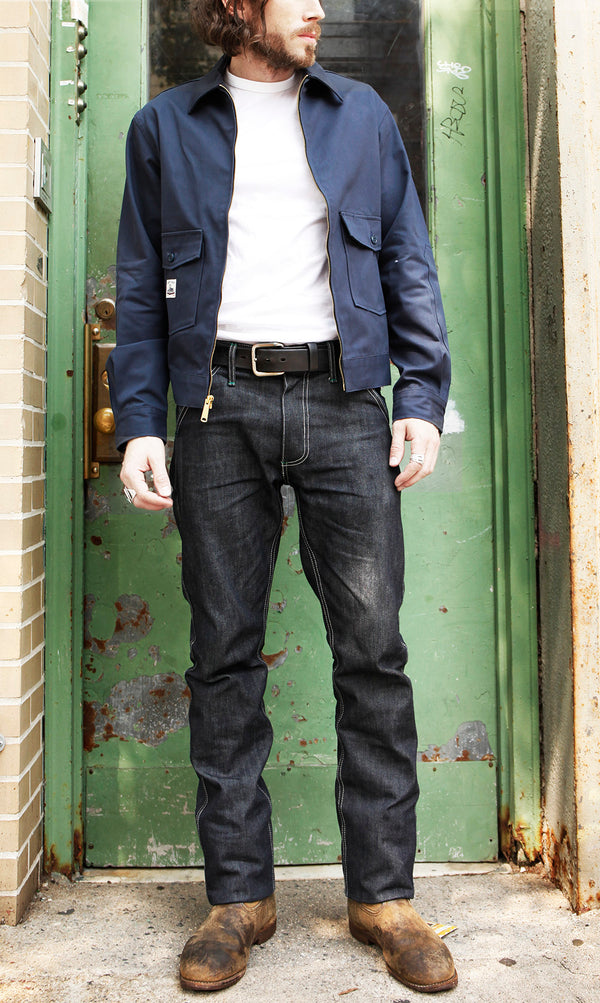 Work Uniform Jean 13 oz Cone White Oak broken twill - Left Field NYC