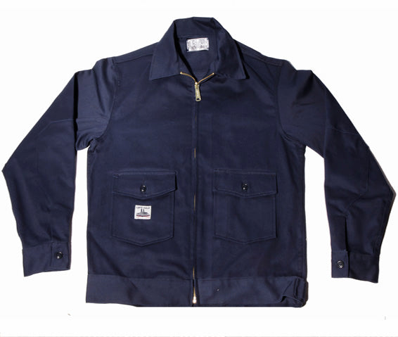 navy garage jacket