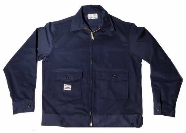 navy garage jacket