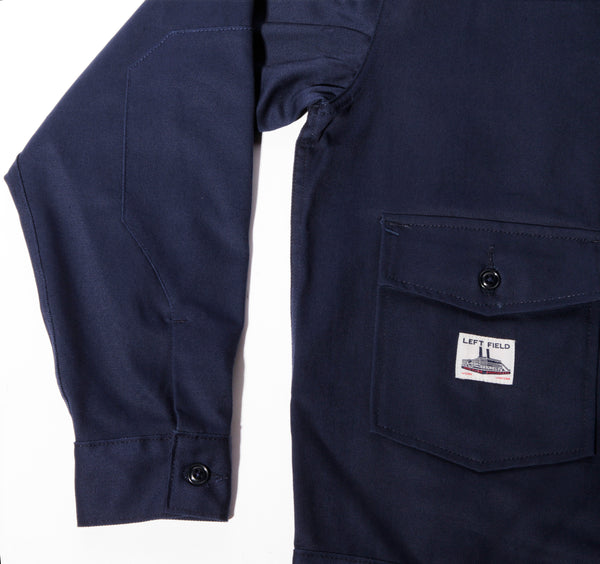 navy garage jacket