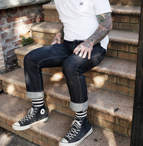 Work Uniform Jean 13 oz Cone White Oak broken twill - Left Field NYC