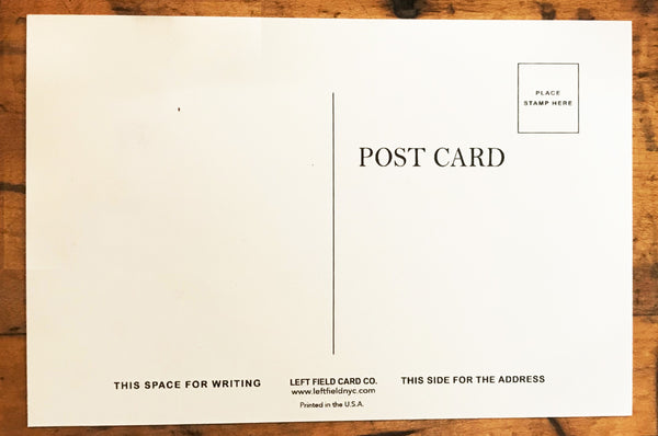 Greetings from New York City Linen Post Card - Left Field NYC
